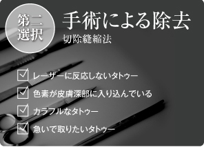 手術による除去